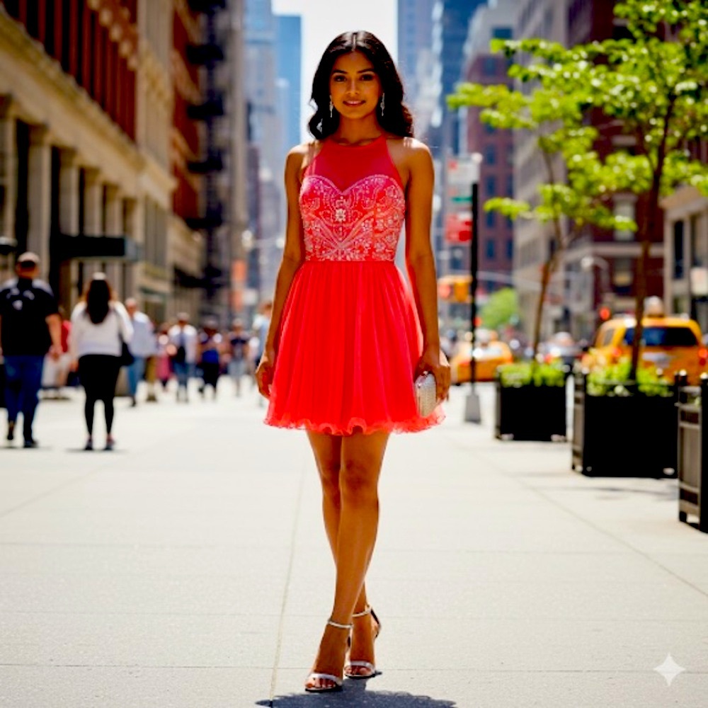 Mascarade Hot Pink Dress